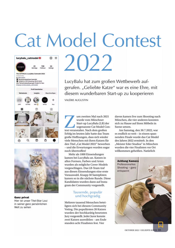 Geliebte Katze - Oktober 2022