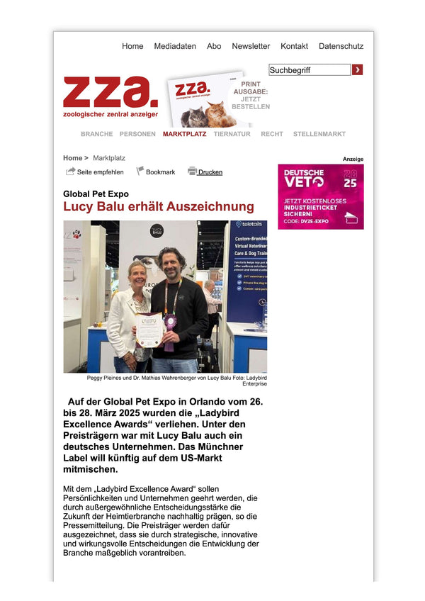 zza - Lucy Balu erhält Auszeichnung