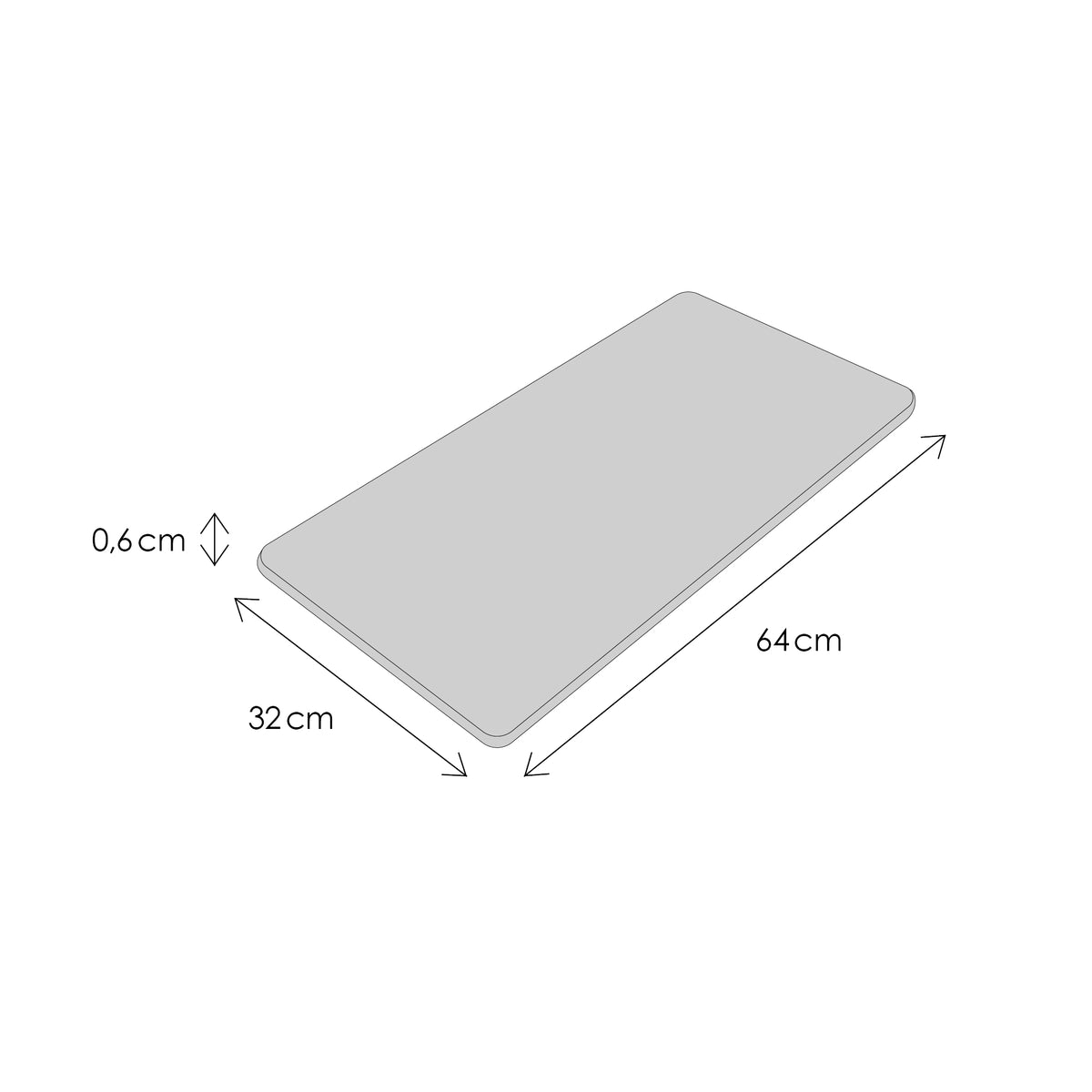 FELTY wool felt pad for window sill