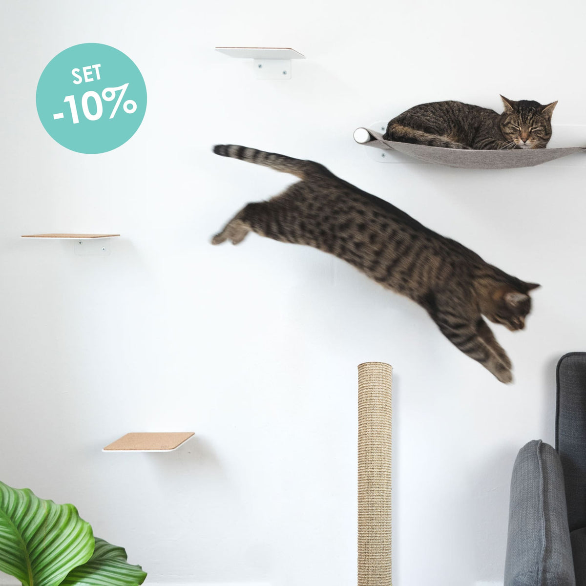 Cat wall set white - CATWALK
